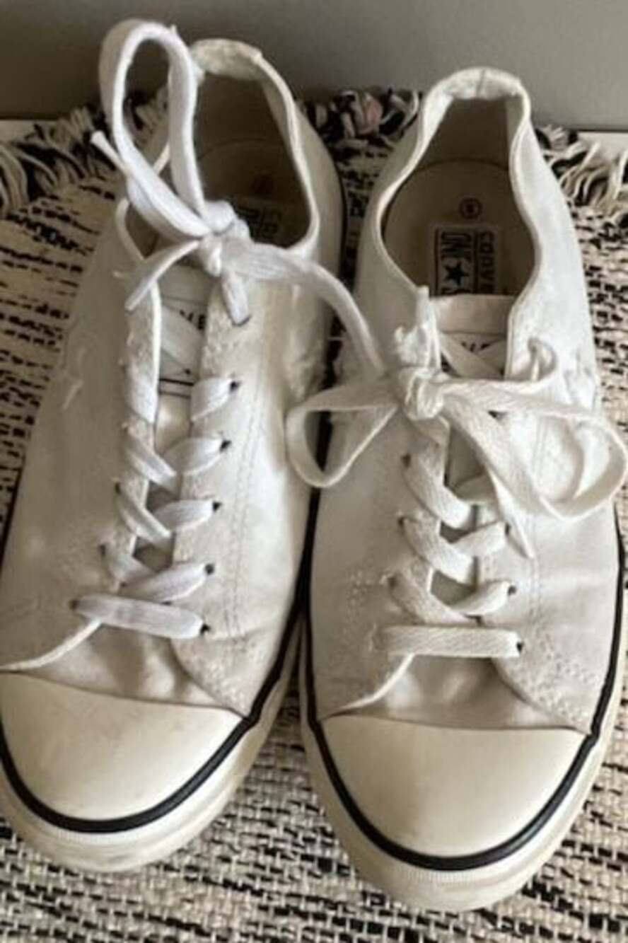Converse One Star Ox White Canvas Low Top Sneakers